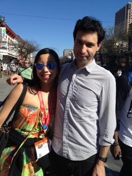 Nicole Fu and Alex Karpovsky at SXSW 2014